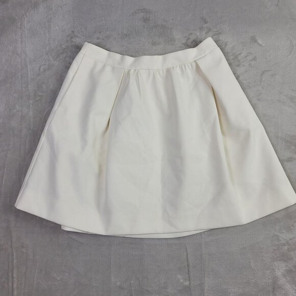J. Crew Dresses & Skirts - J. Crew Cream Box Pleated Crepe Women's Skirt | Size 6